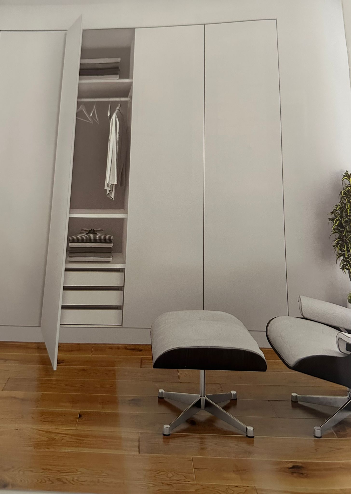 Roupeiro lacado branco>